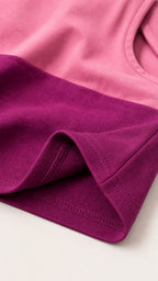 Close-up detail of pink and magenta fabric texture