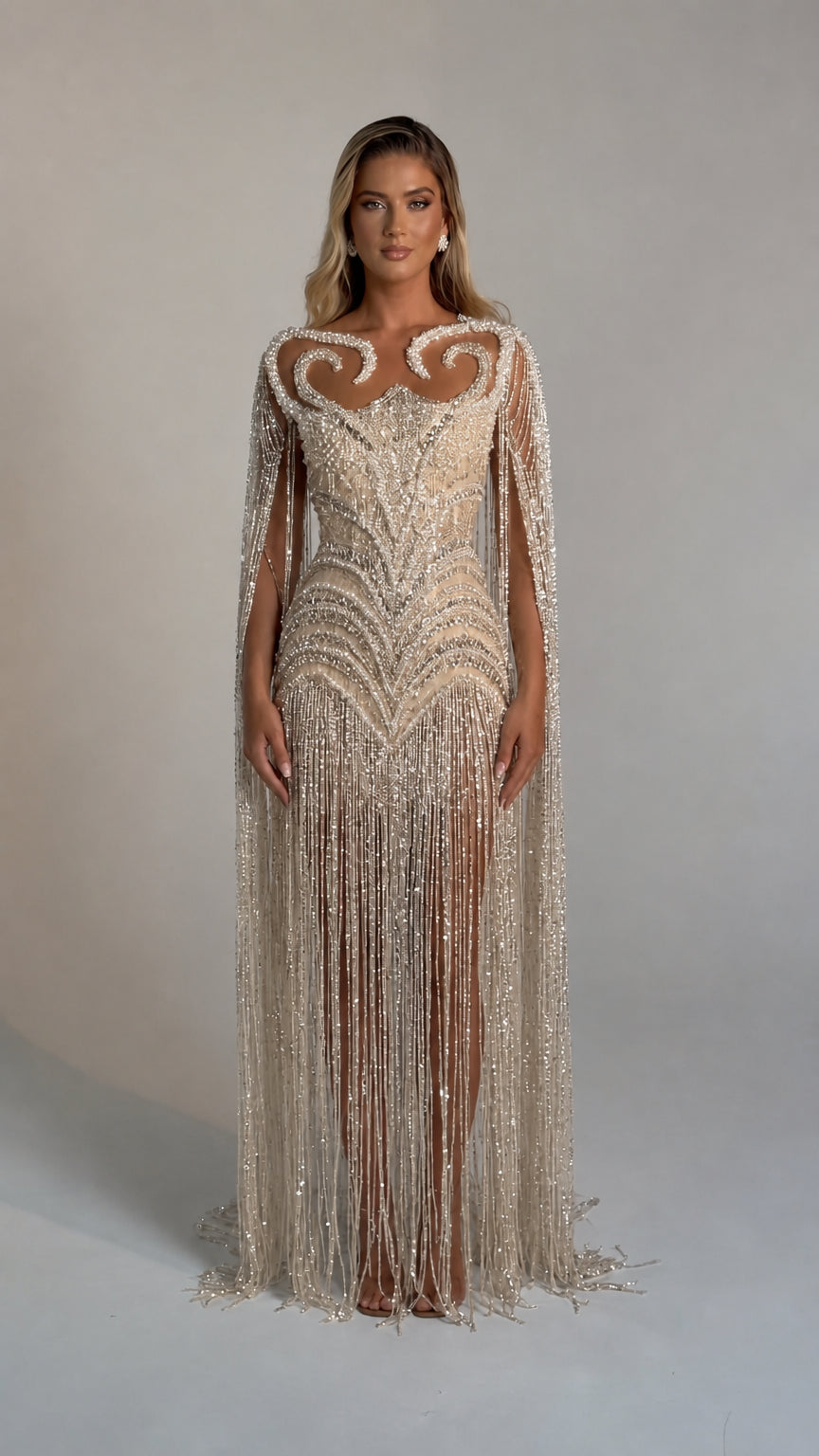 Front view of the champagne color variant