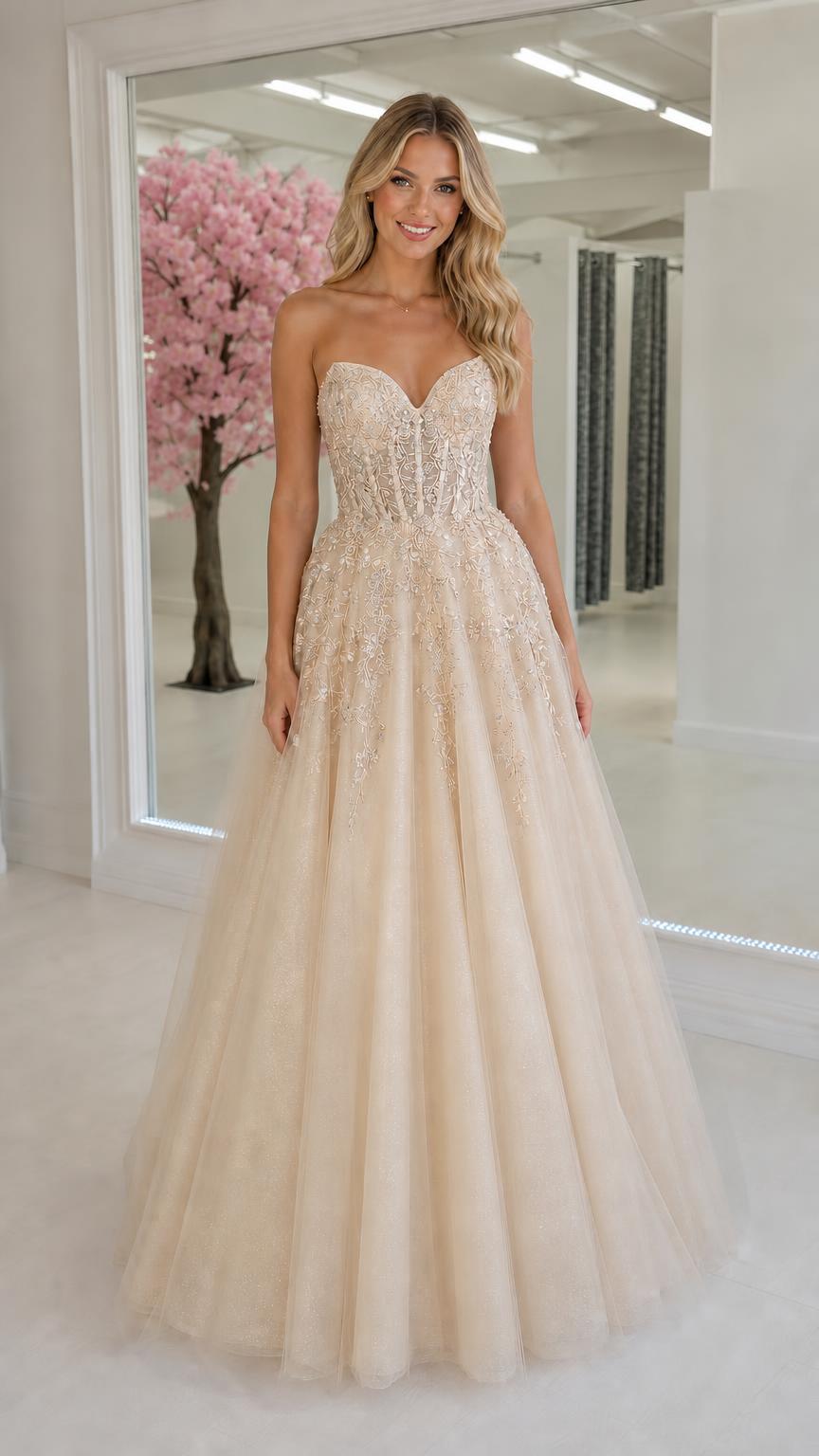 Front view of champagne color variant