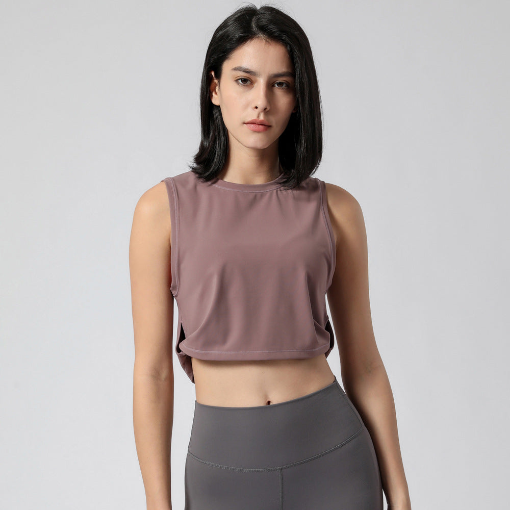 Women'S Yoga Vest Women Europe And America Loose Fitness Vest Women Without Chest Pad
