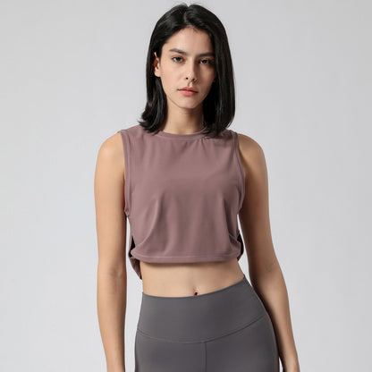 Women'S Yoga Vest Women Europe And America Loose Fitness Vest Women Without Chest Pad