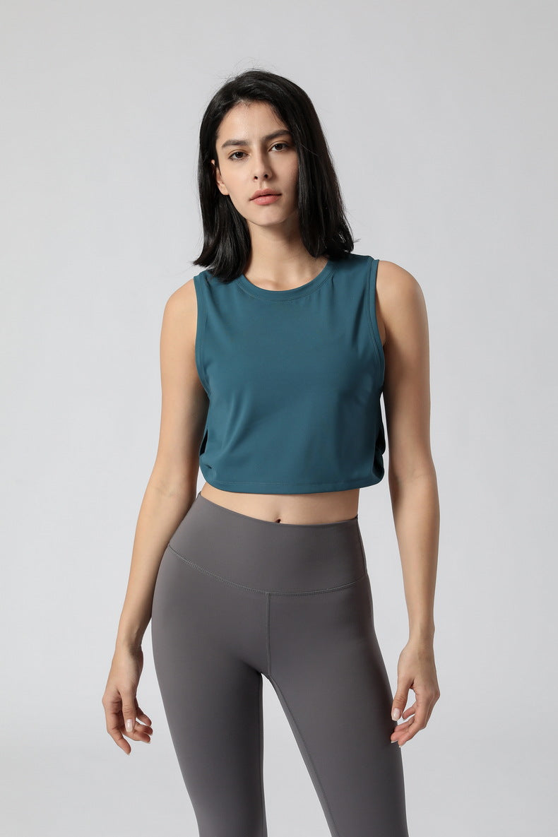 Women'S Yoga Vest Women Europe And America Loose Fitness Vest Women Without Chest Pad