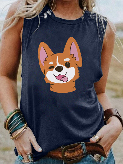 Street Loose Casual Sleeveless Vest Women