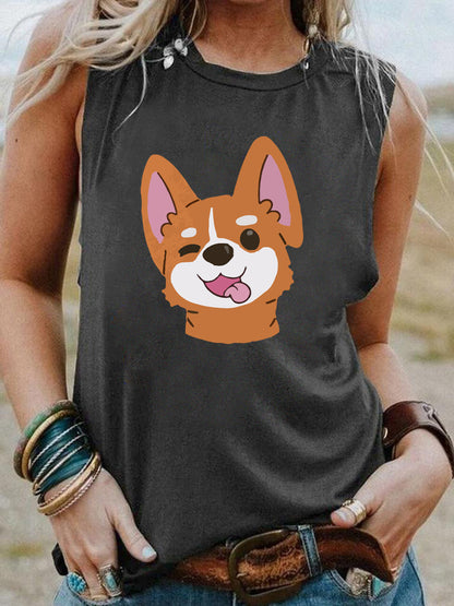 Street Loose Casual Sleeveless Vest Women