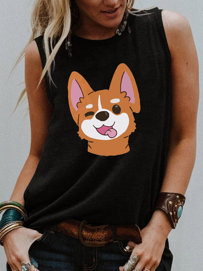 Street Loose Casual Sleeveless Vest Women