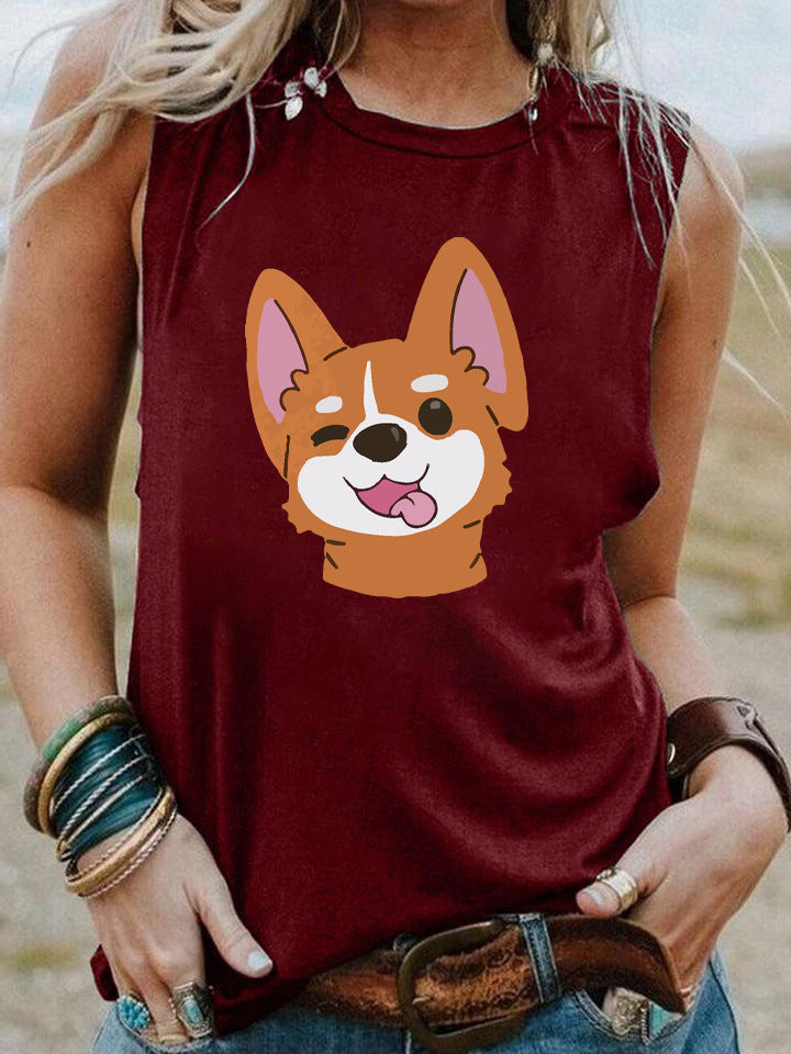Street Loose Casual Sleeveless Vest Women