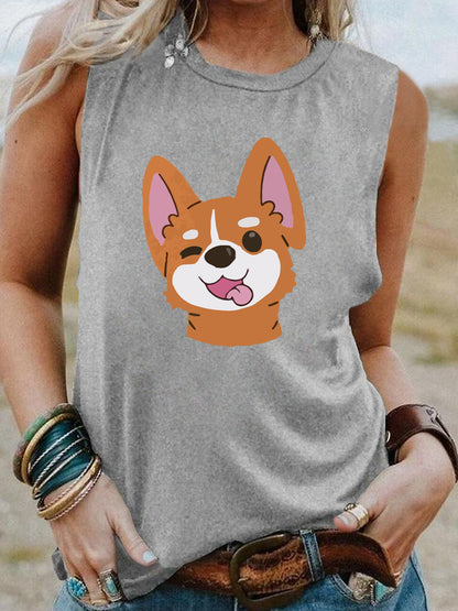 Street Loose Casual Sleeveless Vest Women