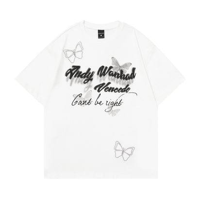 Butterfly Bottoming Casual Tops For Men And Women