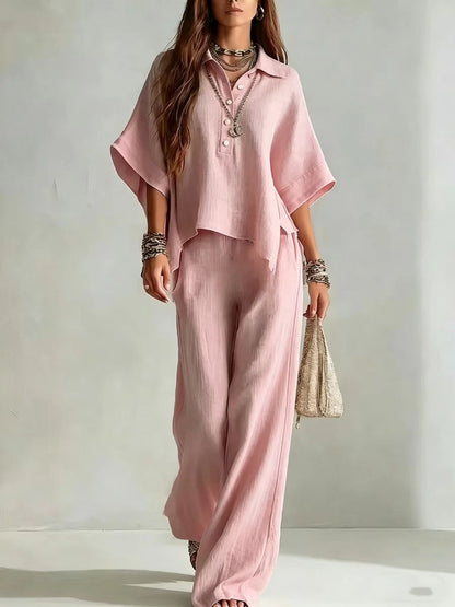 Luna Relaxed Wide-Leg Two Piece Set