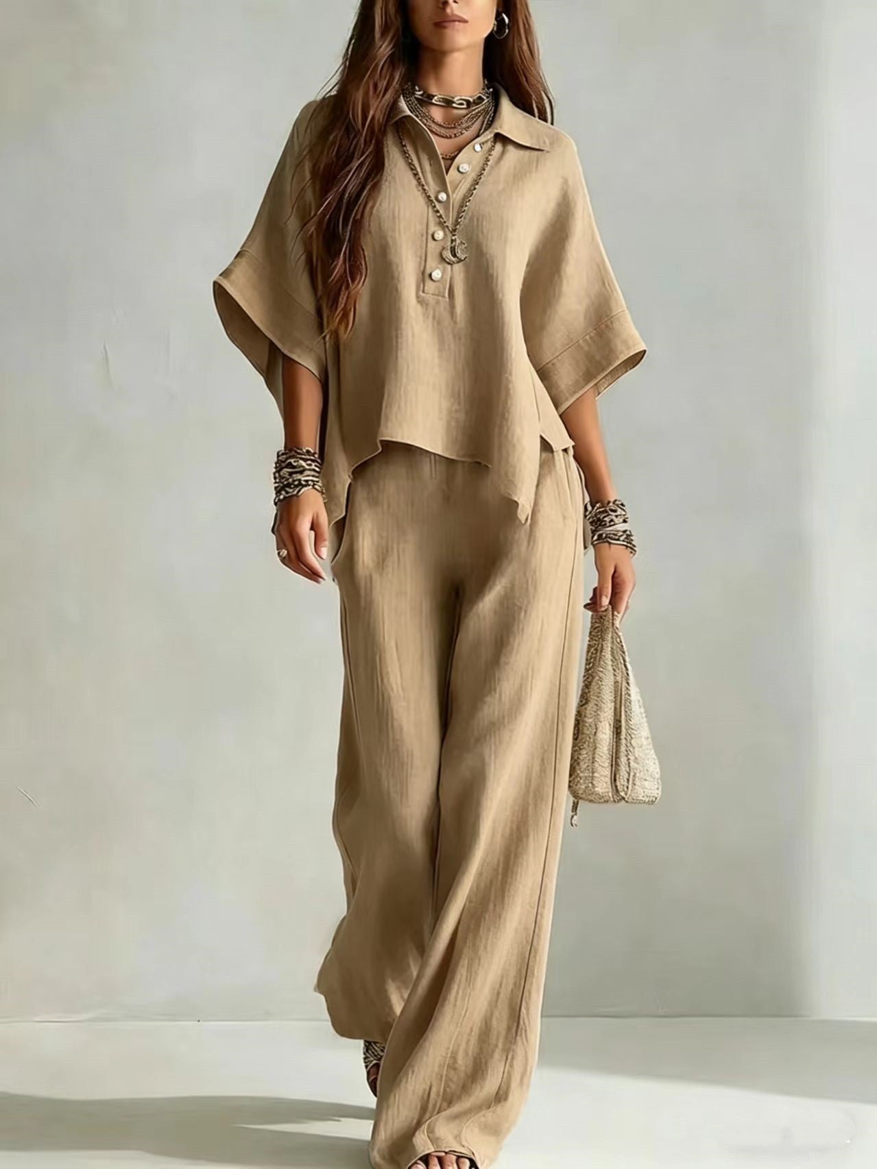 Luna Relaxed Wide-Leg Two Piece Set
