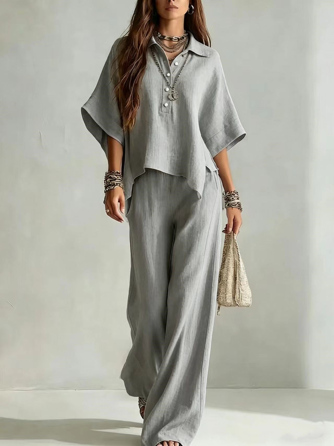 Luna Relaxed Wide-Leg Two Piece Set