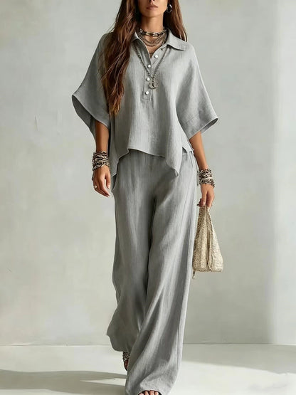 Luna Relaxed Wide-Leg Two Piece Set
