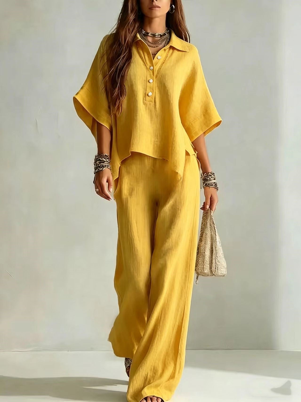 Luna Relaxed Wide-Leg Two Piece Set