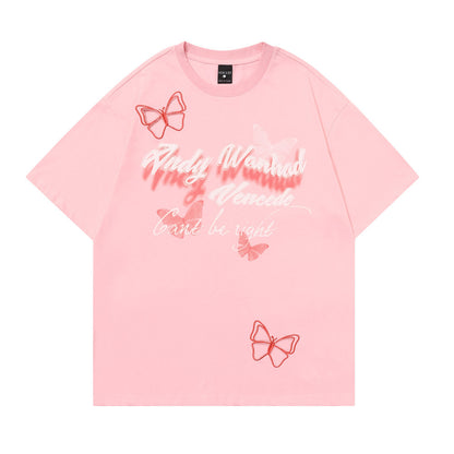 Butterfly Bottoming Casual Tops For Men And Women