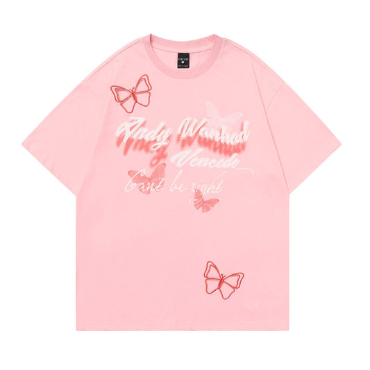 Butterfly Bottoming Casual Tops For Men And Women