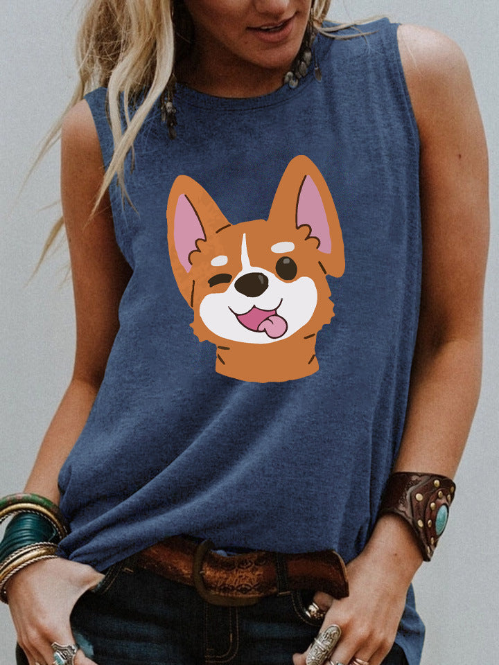 Street Loose Casual Sleeveless Vest Women